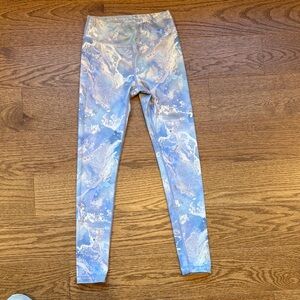 Athleta Girl Printed Leggings - Blue, purple,  and Beige size M